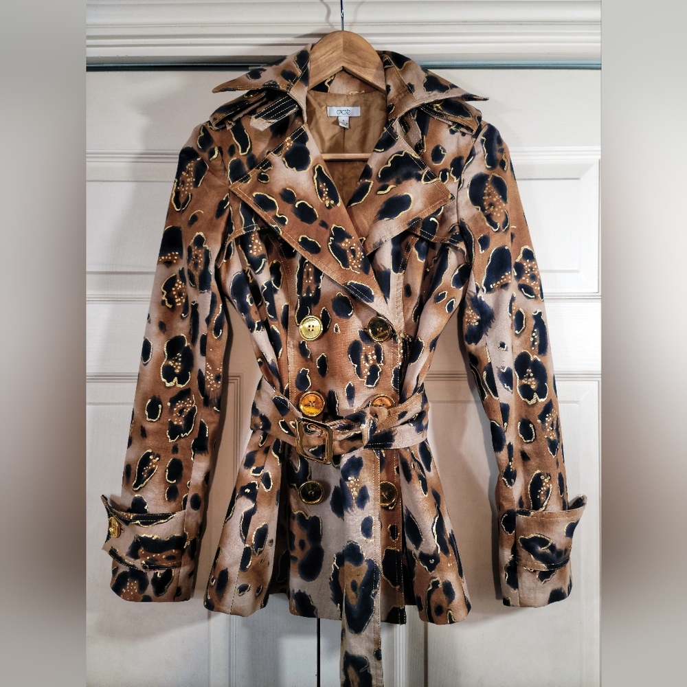 Cache Animal Print Jacket Size S - image 1